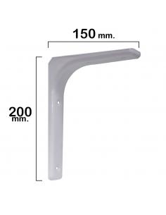 Palomilla Reforzada Blanca   200x150 mm. - Imagen 1