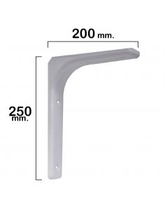 Palomilla Reforzada Blanca   250x200 mm. - Imagen 1