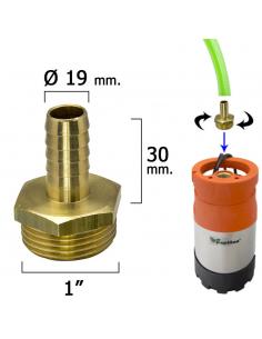 Entronque De Manguera Con Espiga Ø 19 mm. Macho 1" - Imagen 1