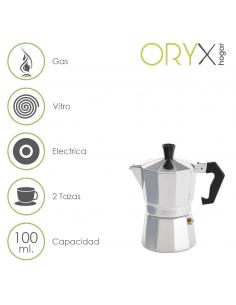 Cafetera Aluminio 2 Tazas (100 ml.) Classic - Imagen 1