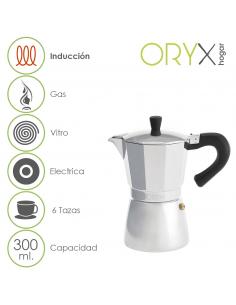 Cafetera Inducción Aluminio 6 Tazas (300 Ml.) - Imagen 1