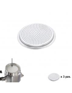 Filtro Cafetera Aluminio Classic / Inducción 2 Tazas (3 Unidades) - Imagen 1
