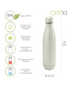 Botella Termica Acero Inoxidable Antigoteo 500 ml. - Imagen 1