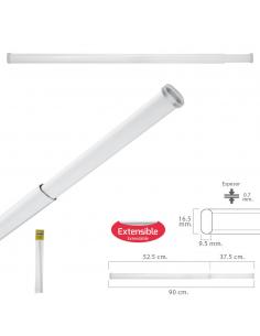 Barra Visillo Extensible 52.5/90 cm. Con Muelle Presion Ajustable  (1 Pieza) - Imagen 1