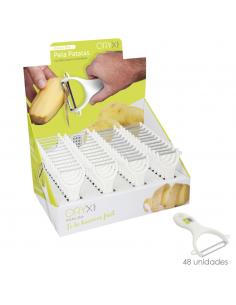 Pelapatatas Con mango Plastico Cuchilla Acero Inoxidable 7,8 x 13 (Alt.) cm. - Imagen 1