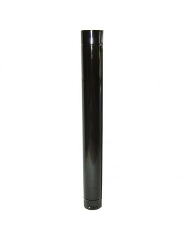 Wolfpack Tubo de Estufa Acero Vitrificado Negro Ø 175 mm.  Ideal Estufas de Leña, Chimenea, Alta resistencia, Color Negro - Imag