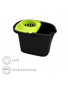 Cubo Fregona Con Escurridor Rectangular 16 Litros - Imagen 1