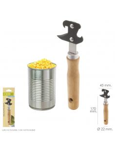 Abrelatas Con Mango Madera 170 mm. - Imagen 1