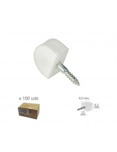 Soporte Estanteria Tornillo Pequeño Blanco (Caja 100 unidades) - Imagen 1