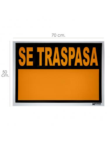 Cartel Se Traspasa 70 x 50 cm. - Imagen 1