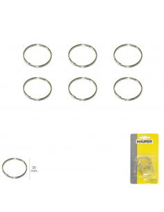 Anilla Llavero Ø 30 mm (Blister 6 piezas) - Imagen 1