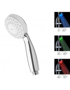 Maneral Ducha Led Indicador Temperatura Ø 11 cm. - Imagen 1