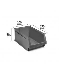 Gaveta Apilable Gris Nº51 170x100x80 mm.  (1/6) - Imagen 1