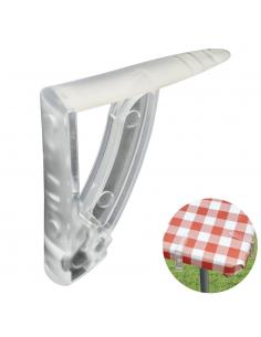 Sujeta Manteles Transparentes Con Muelle Extrafuerte 4 Piezas - Imagen 1