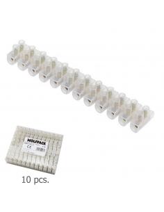 Regleta Ficha Empalme 3 Amperios / Seccion 4 mm. Envase De 10 Regletas de 12 Fichas Cada Una. - Imagen 1