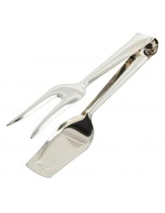 Pinzas Para Servir Acero Inoxidable  21 cm. Ideal para la cocina, servir ensaladas, servir carnes, pescados, etc. - Imagen 1