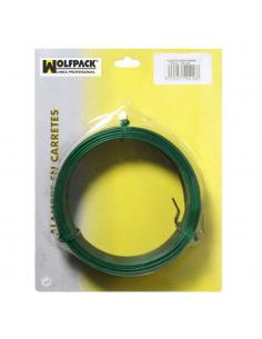 Alambre Plastificado 1,2 mm. Verde (Rollo 50 metros) - Imagen 1