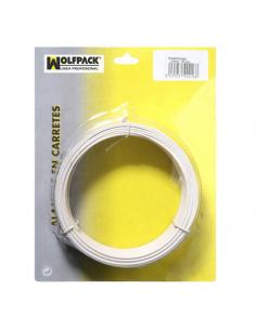 Alambre Plastificado 1,2 mm. Blanco (Rollo 50 metros) - Imagen 1