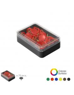 Chinchetas Colores Surtidos (Caja 70 Unidades) - Imagen 1