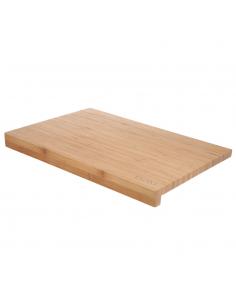 Tabla Cortar Fabricada En Madera De Bambu 100% Con Borde 46x30,5 cm. Tabla Cortar, Carne Pescado, Verduras, Frutas, Alimentos - 