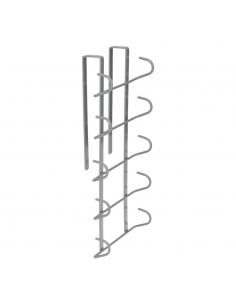 Colgador Tazas, Soporte Cocina Bajo Mueble, Acero 10 Ganchos. - Imagen 1