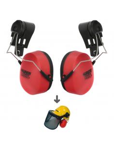 Recambio Protector Auditivo Para Casco Con Visera, Protector Facial De Rejilla y Protector Auditivo Maurer Modelo 99790 - Imagen