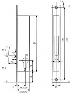 Cerradura TESA 2241 2