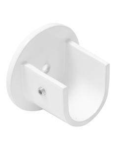 Soporte Zirconio Lateral Para Barras Ø 20 mm. Acabado Blanco (2 Piezas) - Imagen 1