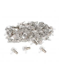 Soporte de Plastico Con Anclaje Metalico 5 Ø mm. Para Estanterias / Estantes (Caja 100 Unidades) - Imagen 1
