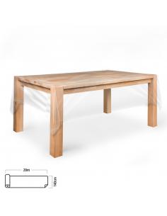 Mantel Hule Rectangular Transparente. Impermeable Antimanchas PVC 140 cm. x 20 metros. Rollo Recortable. Interior y Exterior - I