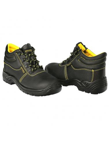 Botas Seguridad S3 Piel Negra Wolfpack  Nº 37 Vestuario Laboral,calzado Seguridad, Botas Trabajo. (Par) - Imagen 1