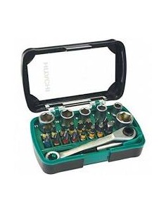 Estuche 24 puntas + carraca...