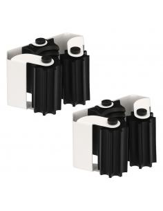 Colgador Adhesivo / Atornillable Para Escobas, Fregonas, Cepillos, Recogedores (Blister 2 piezas) - Imagen 1