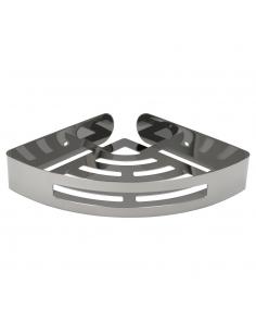 Cestillo Rincon Baño Autoadhesivo, Color Inox Con Efecto Espejo, Autoadhesivo Resistente o Con Tornillos - Imagen 1