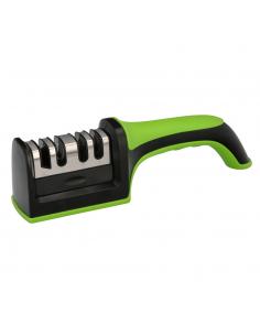 Afilador Cocina Cuchillos Tijeras, 4 Etapas Con Mango - Imagen 1