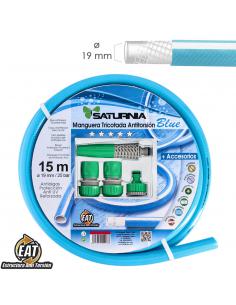 Manguera Tricotada No Torsion Blue Ø 19 mm. Rollo 15 metros. Manguera Anti Torsion, Manguera Sin Dobleces, Manguera Sin Nudos - 
