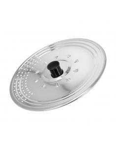 Tapadera Multiusos Acero Inoxidable Ø 28 cm. Uso Tapa Anti Salpicaduras y Escurridor. Tapadera Adpatable Diferentes Medidas - Im