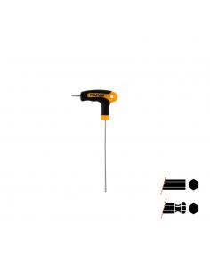 Llave Allen Con Bola Mango Bimaterial "Soft Touch" Forma T 2,0 mm. Acero Cromo Vanadio, Destornillador allen, llave hexagonal - 