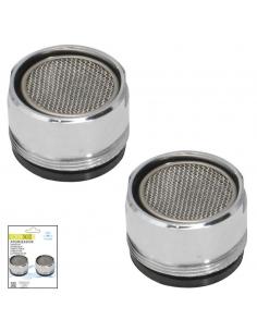 Atomizador Grifos / Monomando M28  (2 piezas) Filtro Aireador Grifo, Economizador de Agua, Difusor Grifo, Aireador Economizador 