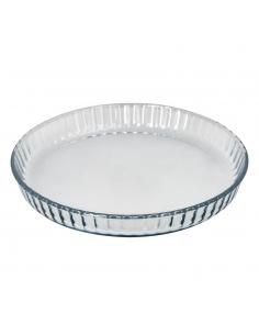 Molde Rizado Horno Cristal Borosilicato Ø 28 cm. Ideal Postres, Cocina, Resposteria, Tartas, Quiche, Libre BPA - Imagen 1
