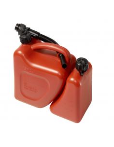 Bidon Gasolina Doble. Capacidad 5 + 2 Litros Homologado "UN" Con Canula - Imagen 1