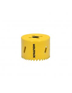 Corona Sierra Bimetal Ø 65 mm. Templado Termico, Base Reforzada. Corona Madera, Broca Agujeros Madera, Acero, Hierro, Plasticos 