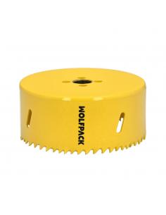 Corona Sierra Bimetal Ø 105 mm. Templado Termico, Base Reforzada. Corona Madera, Broca Agujeros Madera, Acero, Hierro, Plasticos