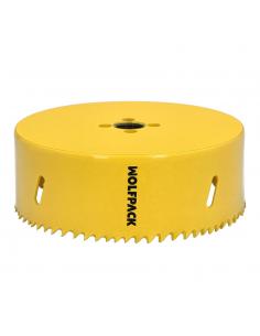 Corona Sierra Bimetal Ø 121 mm. Templado Termico, Base Reforzada. Corona Madera, Broca Agujeros Madera, Acero, Hierro, Plasticos