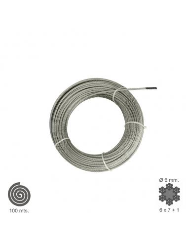 Cable Galvanizado   6  mm. (Rollo 100 Metros) No Elevacion - Imagen 1
