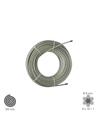 Cable Galvanizado   8 mm. (Rollo 100 Metros) No Elevacion - Imagen 1