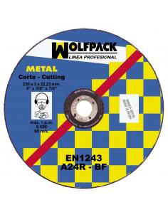 Disco Corte Abrasivo Metal 230x3,2x22 mm. - Imagen 1