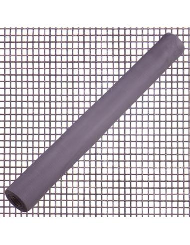 Tela Mosquitera Fibra Vidrio Gris 18x16/100 cm. Rollo 50 metros.