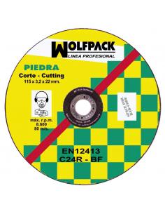 Disco Corte Abrasivo Piedra 115x3,2x22 mm.