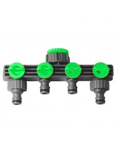 Adaptador Manguera Plastico 3/4 - 1"  4 Vias